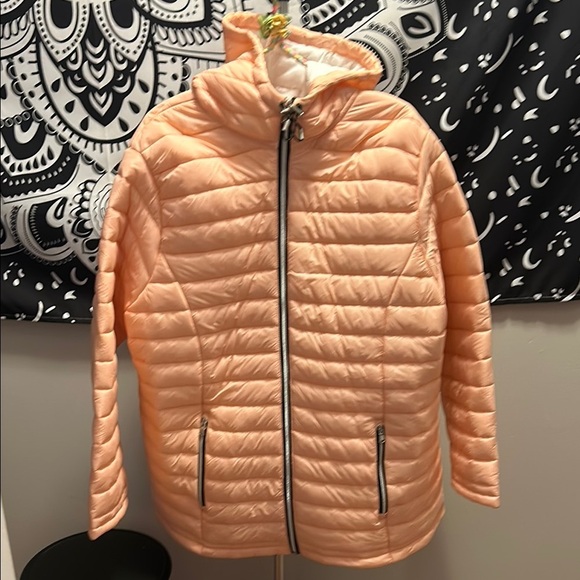 Quilted Puffer Jacket with Hood - Picture 1 of 17